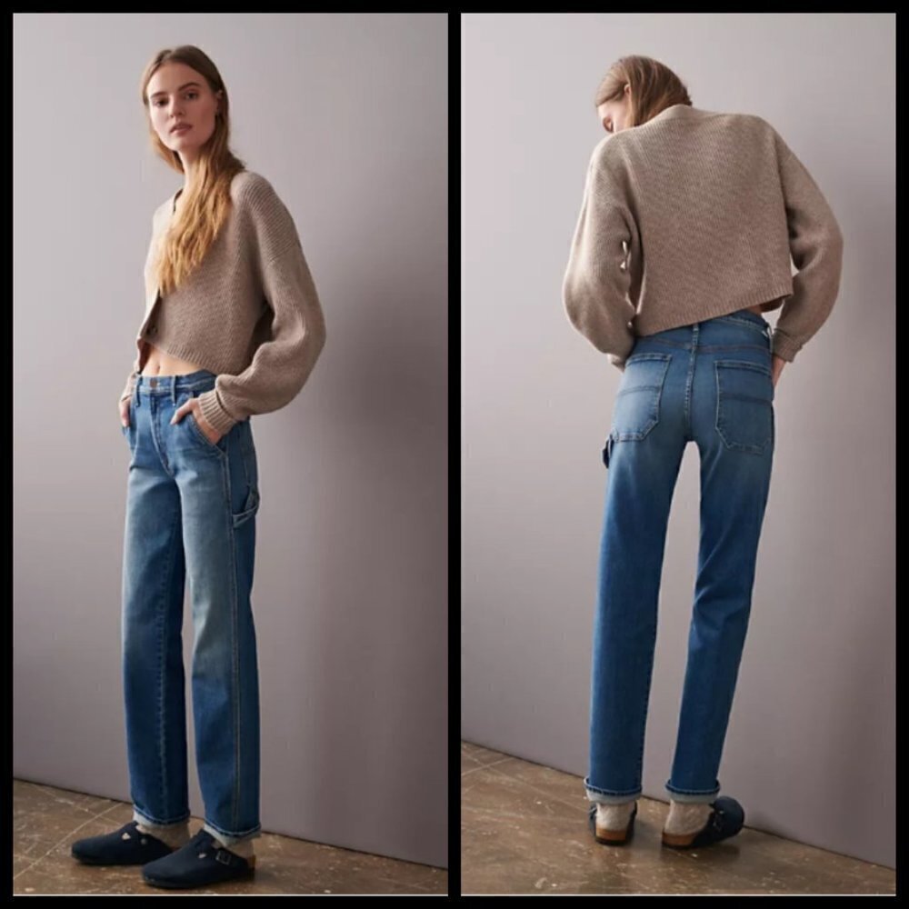 💕MOTHER💕 High Waisted Utility Jeans ~ So Long - Picture 6 of 16